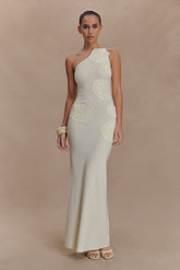 Teneika Crochet Knit Maxi Dress - Ivory